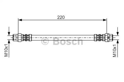 Тормозной шланг Bosch 1 987 476 175.