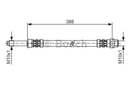 Гальмівний шланг на Мерседес Спрінтер  Bosch 1 987 476 300.
