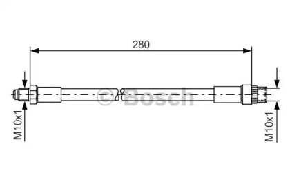 Гальмівний шланг на Рено 19  Bosch 1 987 476 424.