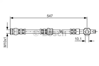 Тормозной шланг на Мазда МХ6  Bosch 1 987 476 542.