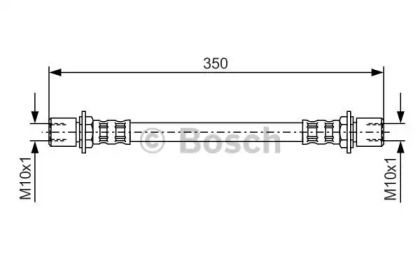 Гальмівний шланг на Тайота Королла  Bosch 1 987 476 552.