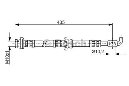Тормозной шланг на Опель Фронтера  Bosch 1 987 476 911.