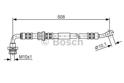 Тормозной шланг на Сузуки Самурай  Bosch 1 987 476 932.