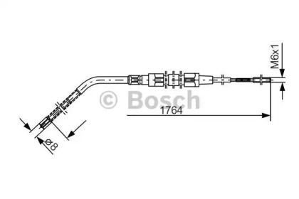 Трос ручника на БМВ Е36 Bosch 1 987 477 181.