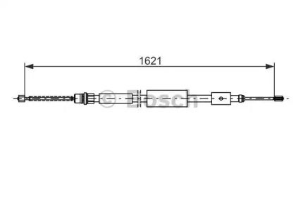 Трос ручника на Citroen ZX  Bosch 1 987 477 436.