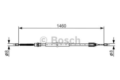 Трос ручного гальма Bosch 1 987 477 646.