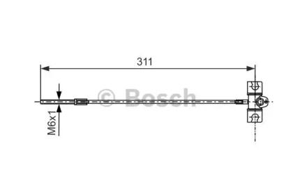 Трос ручника Bosch 1 987 477 658.