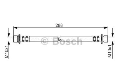 Гальмівний шланг на Тайота Ленд Крузер Прадо  Bosch 1 987 481 129.