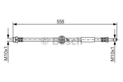 Гальмівний шланг на Фольксваген Траспортер Т5 Bosch 1 987 481 182.