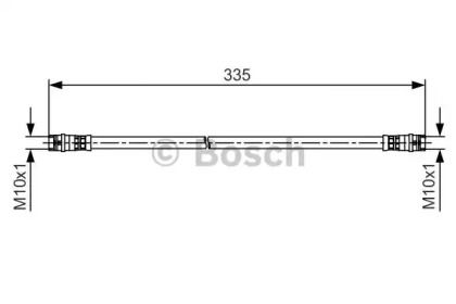 Тормозной шланг на Volkswagen Amarok  Bosch 1 987 481 517.