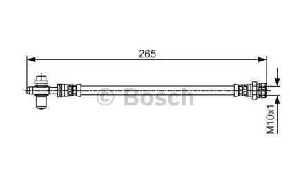 Тормозной шланг на Шкода Октавия А5  Bosch 1 987 481 518.