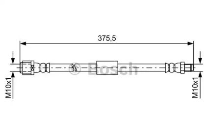 Тормозной шланг на Мерседес Е класс  Bosch 1 987 481 608.