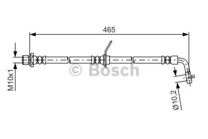 Гальмівний шланг на Тайота Авенсіс  Bosch 1 987 481 612.