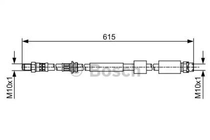 Гальмівний шланг на БМВ Ф30, Ф80 Bosch 1 987 481 615.