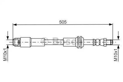 Тормозной шланг на Мерседес Б класс  Bosch 1 987 481 675.