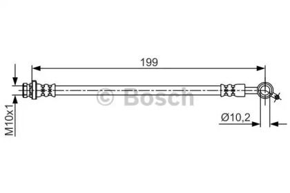Гальмівний шланг на Nissan Juke  Bosch 1 987 481 698.