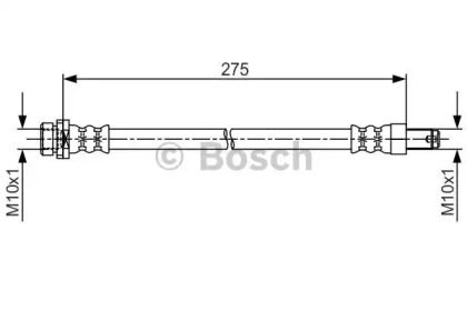 Гальмівний шланг на Форд Транзіт  Bosch 1 987 481 704.