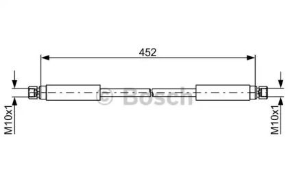 Тормозной шланг на Мерседес Г класс  Bosch 1 987 481 754.