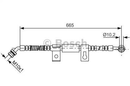 Гальмівний шланг на Кіа Соренто 1 Bosch 1 987 481 791.