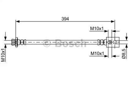 Тормозной шланг на Ниссан Патфайндер  Bosch 1 987 481 818.