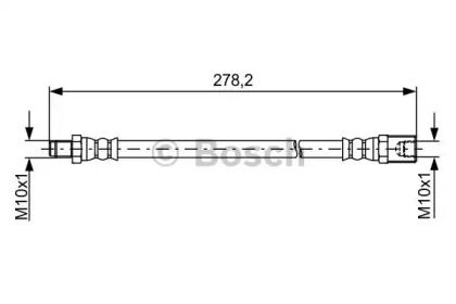 Гальмівний шланг на Івеко Дейлі  Bosch 1 987 481 846.
