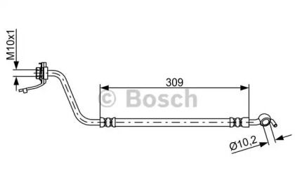 Тормозной шланг на Киа Соренто ХМ Bosch 1 987 481 878.