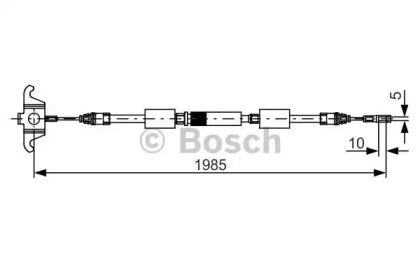 Трос ручного гальма на Volvo XC90  Bosch 1 987 482 128.