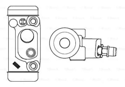 Задний тормозной цилиндр Bosch F 026 002 382.
