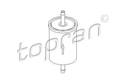 Топливный фильтр на Opel Omega A Topran 201 621.