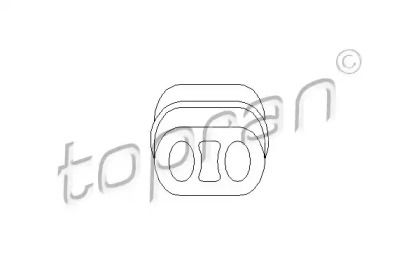 Крепление глушителя на Opel Meriva  Topran 205 065.