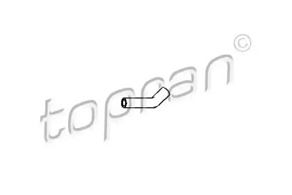 Патрубок радіатора на Opel Astra F Topran 205 709.