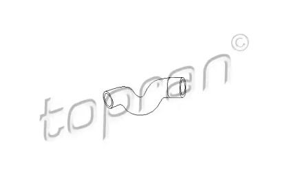 Патрубок радіатора на Opel Kadett  Topran 205 713.