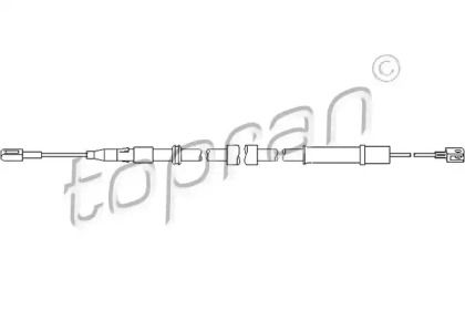 Трос, гальмівний механізм робочої гальмівної системи Topran 401 943.