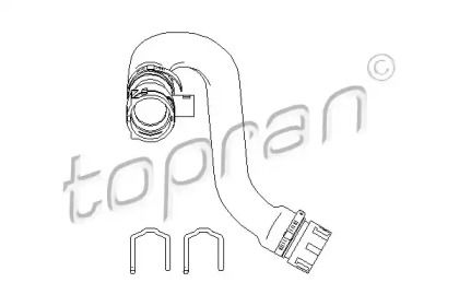 Патрубок радиатора Topran 501 563.