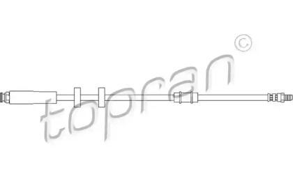Шланг тормозной передний на Ситроен Джампер  Topran 720 925.