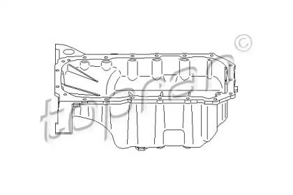 Масляный поддон двигателя на Peugeot Partner  Topran 722 773.