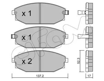 Тормозные колодки на Hyundai Galloper  Cifam 822-363-0.