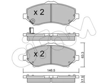 Тормозные колодки на Джип Вранглер  Cifam 822-862-0.