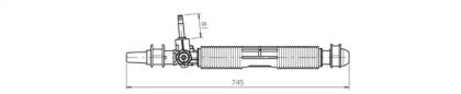 Механическая рулевая рейка на Дэу Эсперо  General Ricambi OP4036.