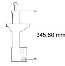 Стойка амортизатора на Volkswagen Passat B3, B4 Sachs 170 160.