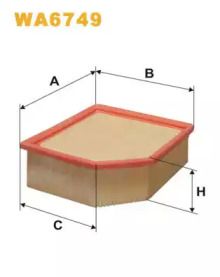 Повітряний фільтр Wix Filters WA6749.