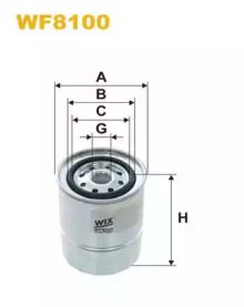 Топливный фильтр на Nissan Sunny  Wix Filters WF8100.