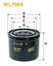 Масляный фильтр на Daihatsu Cuore  Wix Filters WL7085.