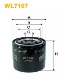 Масляний фільтр на Мазда 6  Wix Filters WL7107.