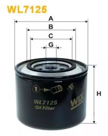 Масляний фільтр на Ауді 100  Wix Filters WL7125.