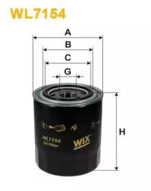 Масляный фильтр на Hyundai H-1  Wix Filters WL7154.