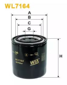 Масляний фільтр на Мазда 929  Wix Filters WL7164.