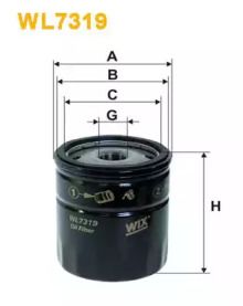 Масляний фільтр на Альфа Ромео 33  Wix Filters WL7319.