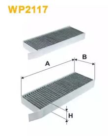 Вугільний фільтр салону на Пежо 308  Wix Filters WP2117.