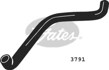 Патрубок радиатора на Fiat Tipo  Gates 3791.
